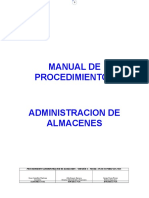 Manual Procedimientos Almacenes Ver1