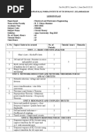 CircuitTheory Lesson Plan (2015-16)