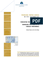 Wor King Paper Series: Forecasting The Brent Oil Price Addressing Time-Variation in Forecast Performance