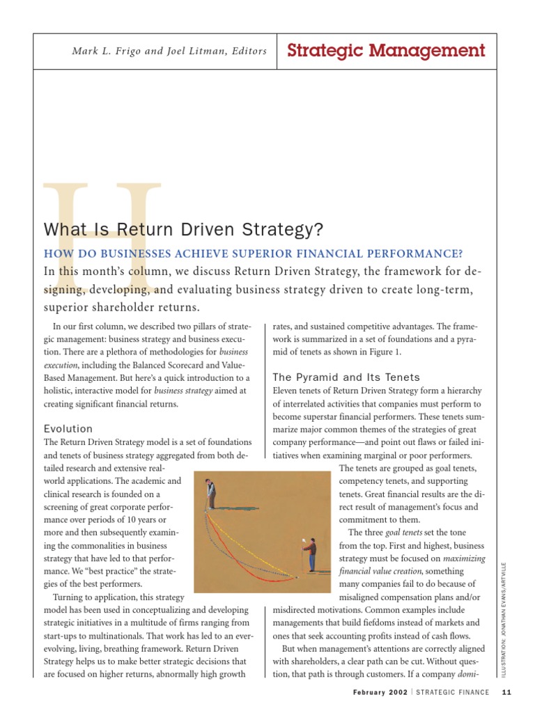 Understanding Return Driven Strategy | PDF | Strategic Management ...