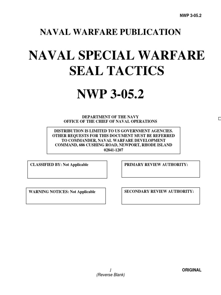 NWP3-05.2 Naval Special Warfare, PDF, Ambush