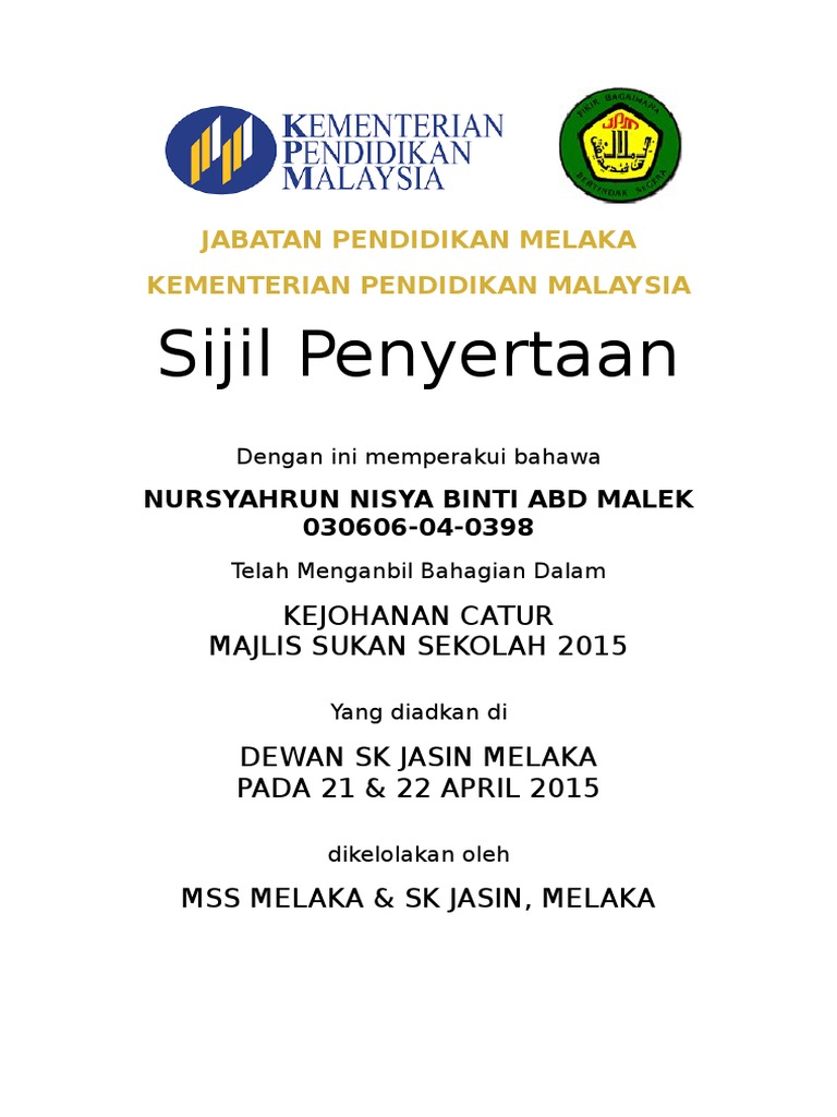 SIJIL | PDF