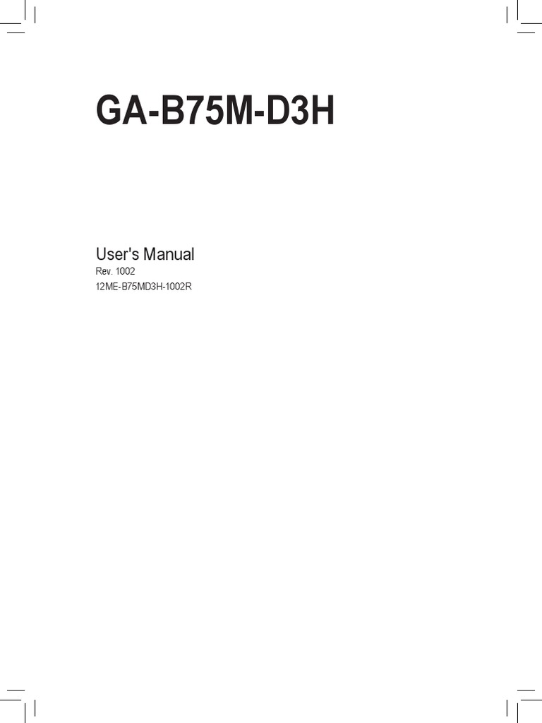 Gigabyte Manual Ga 5m D3h Bios Booting