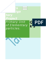 Physics Investiga Tory Project: Primary Unit of Elementary Particles