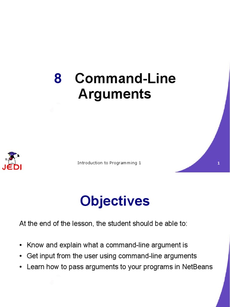 Commandline Arguments | PDF