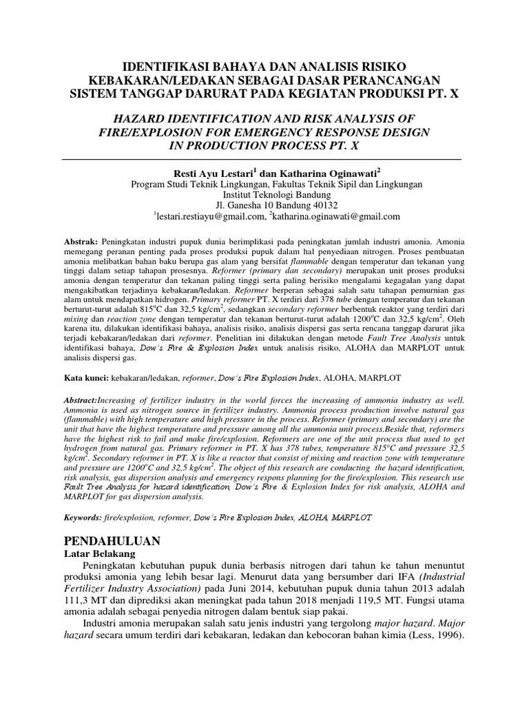 01. makalah analisis risiko kebakaran