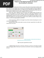 Design of A Pole-Slipping Protection For Loss of Synchronizing of A Generator