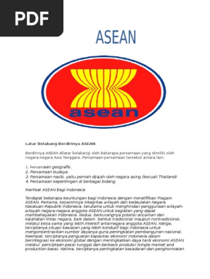Latar Belakang Berdirinya Asea1 Pdf