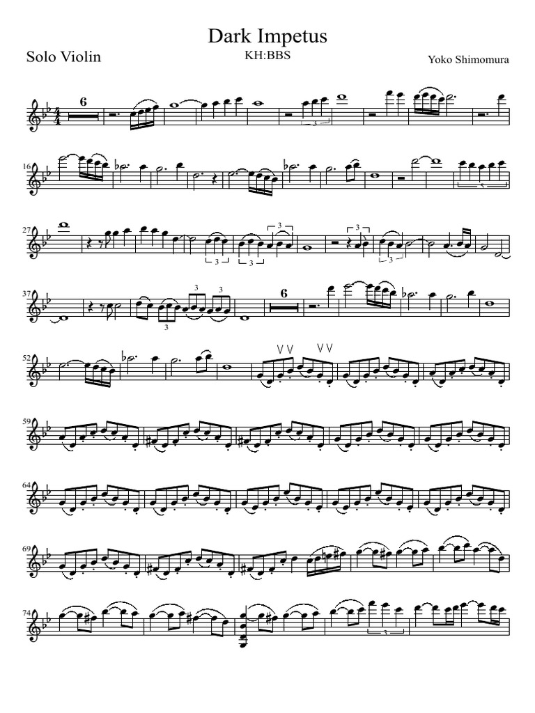 Dark Impetus Solo Violin