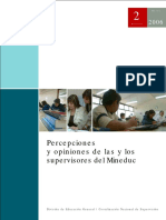 MINEDUC 2006 - Percepciones y Opiniones de Las y Los Supervisores Del Mineduc