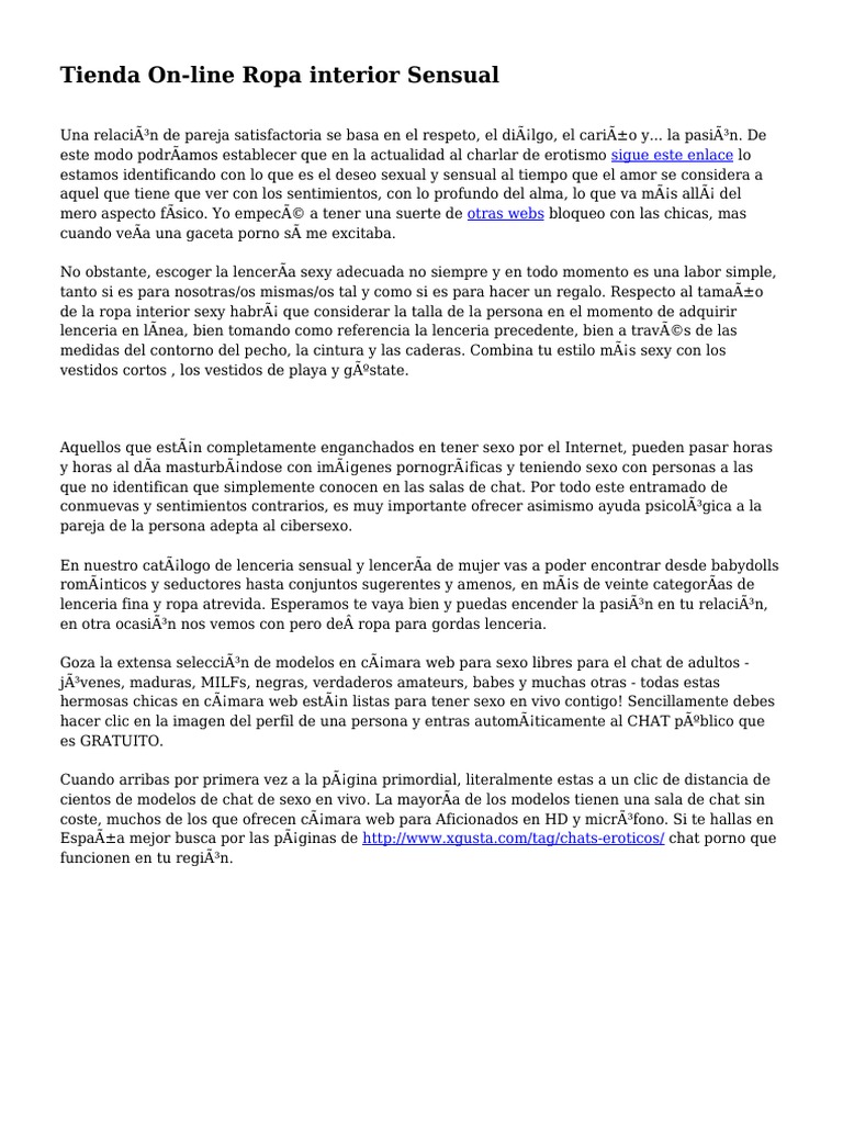 lenceria online españa