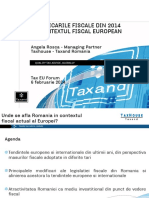 Tax EU 2014_Prezentare Taxhouse-Taxand Romania_fiscalitate Romaneasca in Context European_feb 2014