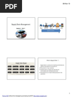 Supply Chain Management: Session 1: Part 1