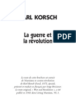 Karl Korsch - La Guerre Et La Révolution (2001)