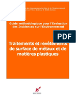 Guide MéthodoloGuide méthodologique pour l'Evaluation des Incendie sur l'Environnement - Traitements et revêtements de surfacegique Pour l'Evaluation Des Incendie Sur l'Environnement - Traitements Et Revêtements de Surface