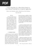 Control Algorithm For A Biped Robot Based On Servo-Motors Controlled by An Android Application