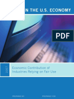 Fair Use in The U.S. Economy: Economic Contribution of Industries Relying On Fair Use