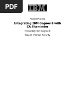 Integrating Ibm Cognos8 With CA Siteminder