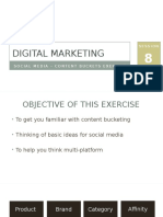 Digital Marketing - Content Bucketing Exercise