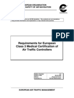 Requirements For European Class 3 Medical Certification of Air Traffic Controllers