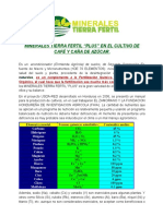 Minerales Tierra Fertil en El Cultivo de Café
