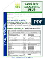 Ficha Tecnica de Minerales Tierra Fertil Actualizada Según Mag