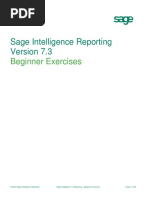 Sage Intelligence Reporting - Beginner Exercise Manual