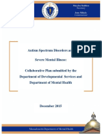 DDS DMH Joint Agency Autism Plan Report 