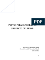 Pautas Para Proyectos Culturales