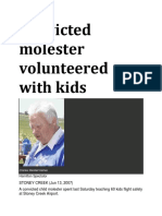 13 Jun 2007 - Convicted Molester Worked With Cadets