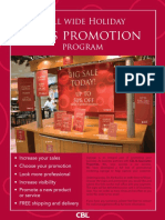 Sales Promotion: Mall Wide Holiday