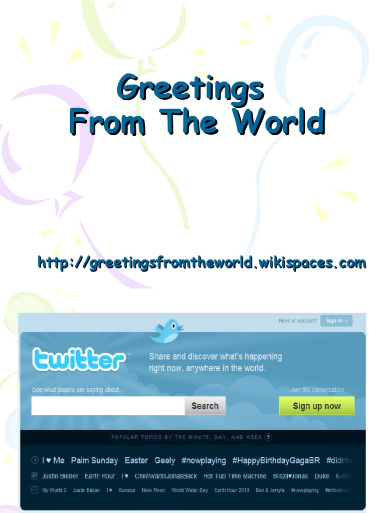 Global Greetings Overview | PDF | Politics | Travel