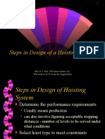 Steps in Hoist Design