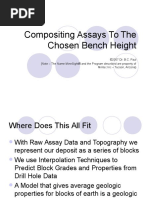 Compositing Assays To The Chosen Bench Height