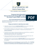 Financial Aid Study Abroad Info Flyer