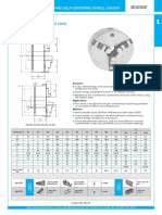 Standard Self-Centering Scroll Chucks Type 3204, 3205: 3 Jaws, Cast Iron Body (Din 6350)