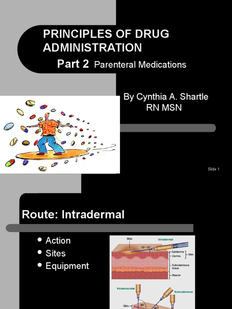Principles of Drug Administration: Parenteral Medications | PDF