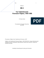 Doaks Icfa Pco Knorozov Papers-Libre PDF