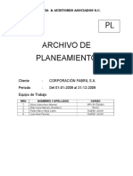 Archivo de Planeamiento de Auditoria