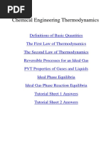 Chemical Engineering Thermodynamics