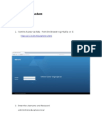 Vsphere Infrastructure: 1. Vcentre Access Via Web: From The Browser E.G Mozilla or IE