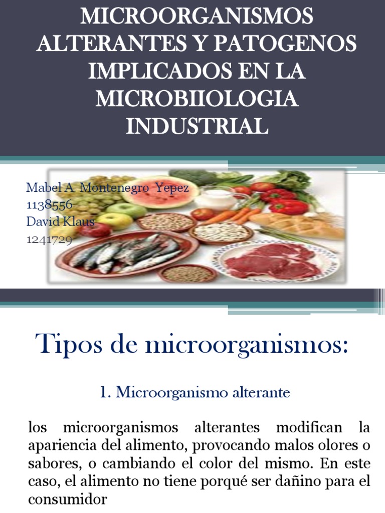 Microorganismos Patógenos y Alterantes | PDF | Microorganismo | Alimentos