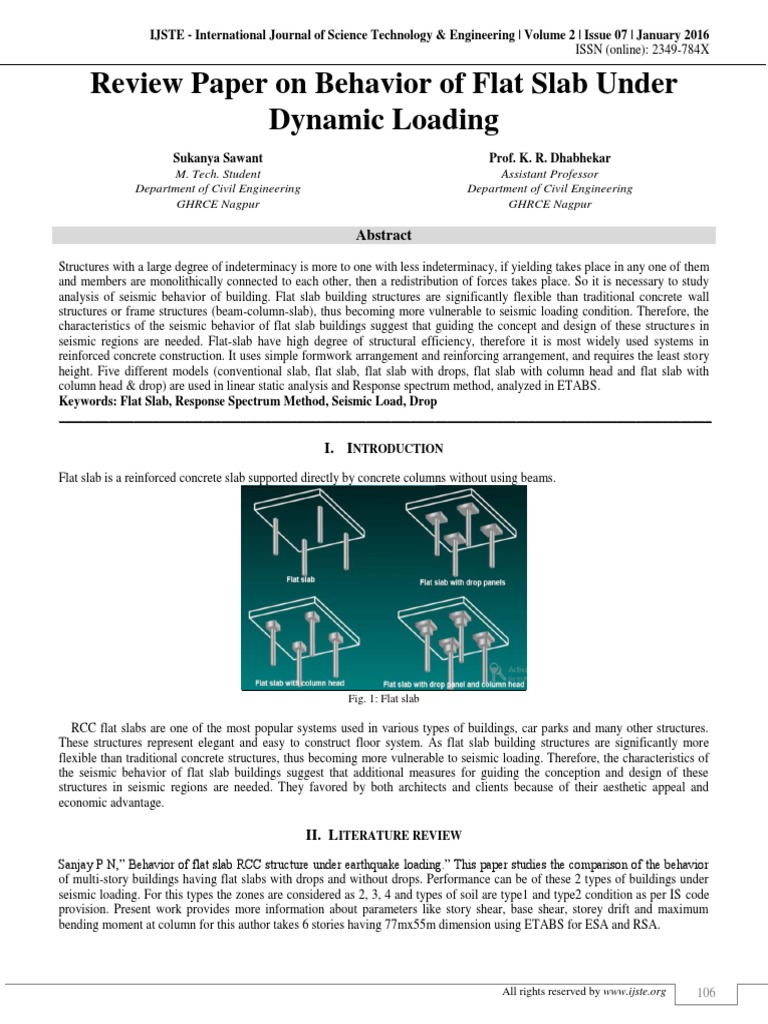 Seismic Behavior of Flat Slabs | PDF | Beam (Structure) | Earthquakes
