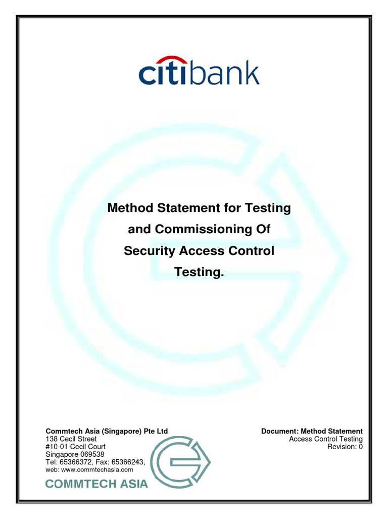 Access Control Testing | PDF | Door | Instrumentation