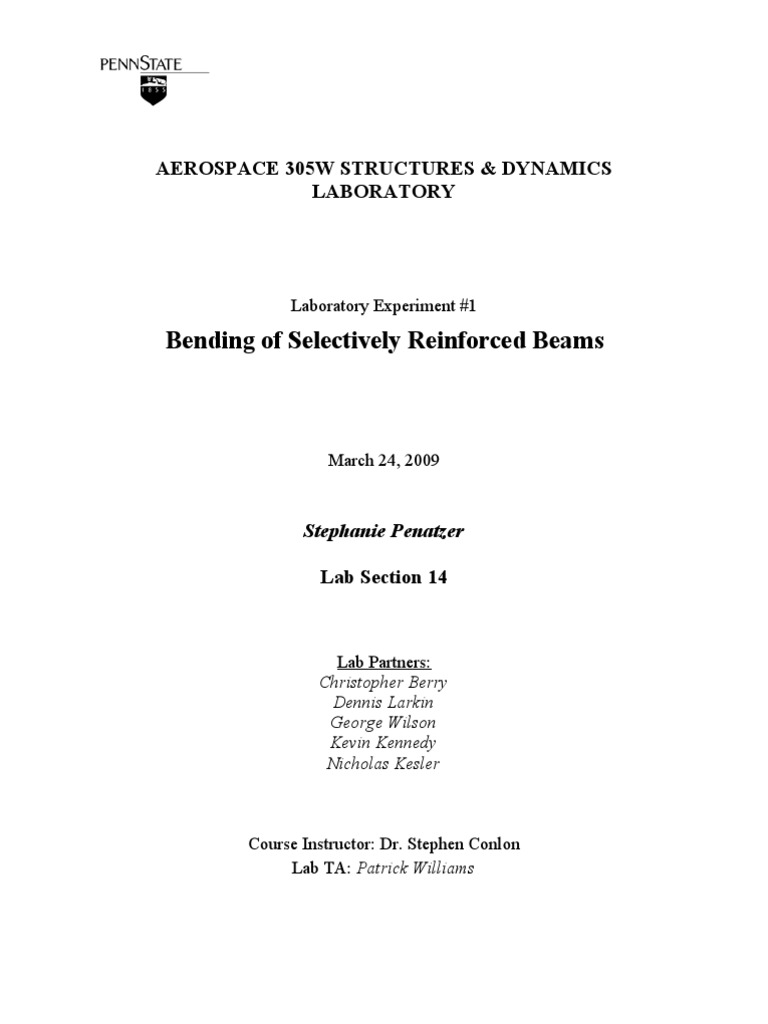 Beam Flexural Behavior Experiment | PDF | Bending | Deformation ...