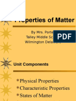 Properties of Matter: by Mrs. Porter Talley Middle School Wilmington Delaware