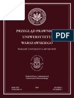 Przegląd Prawniczy Uniwersytetu Warszawskiego nr 1/2015