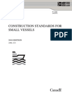 Construction Standard For Small Vessel Regulations