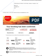Your Booking Has Been Confirmed.: KNO KUL KUL CAN