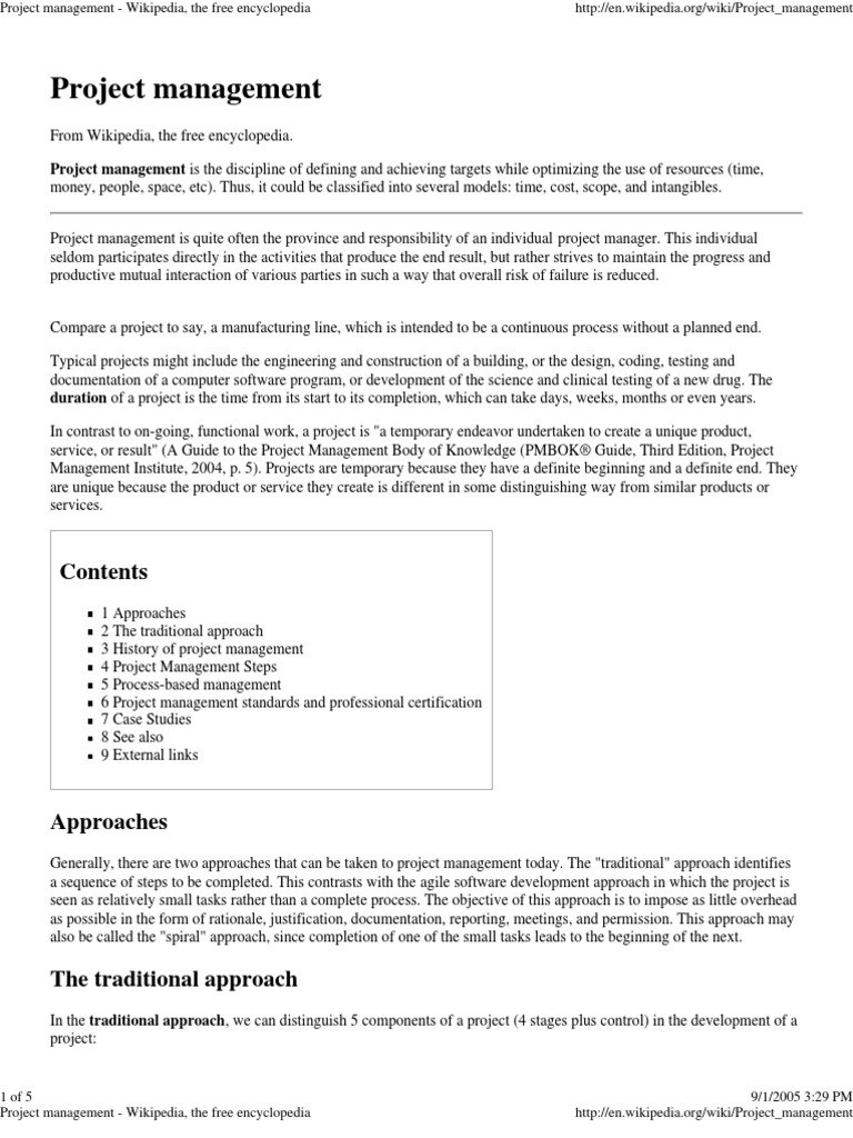 Project Management | PDF | Project Management | Design
